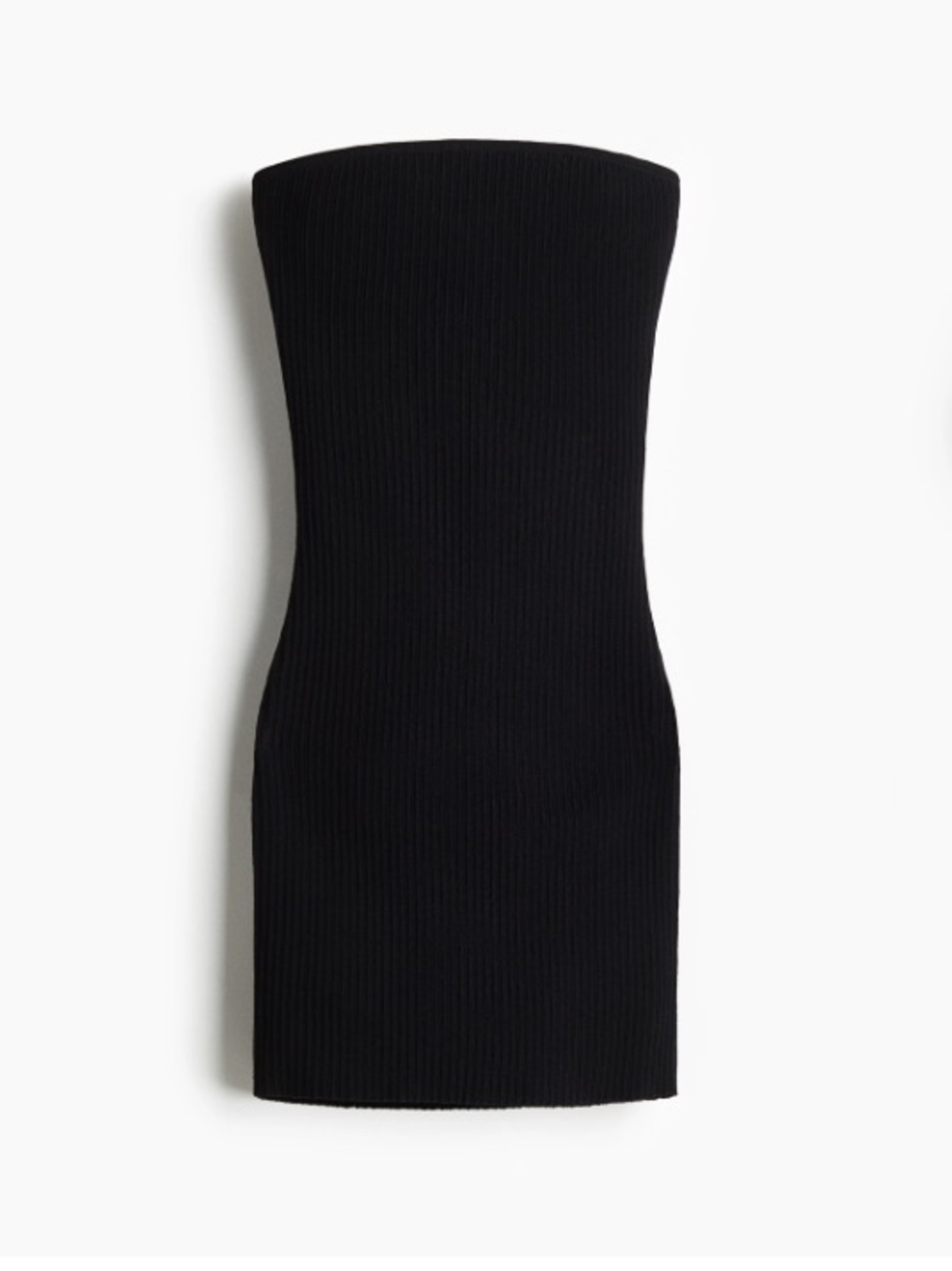 Black Strapless knit Dress Sz XL nwt